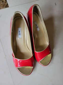 Metro 7 Metro7 Wedges - Women | Color: Red/Gold | Size: 8