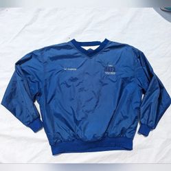 Vintage 2002 Y2K Baseball Blue Starter Warm Up V Neck Jacket