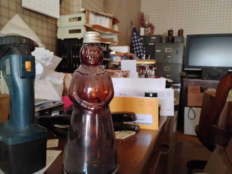 Original Mrs Buttersworth Glass Syrup Bottel