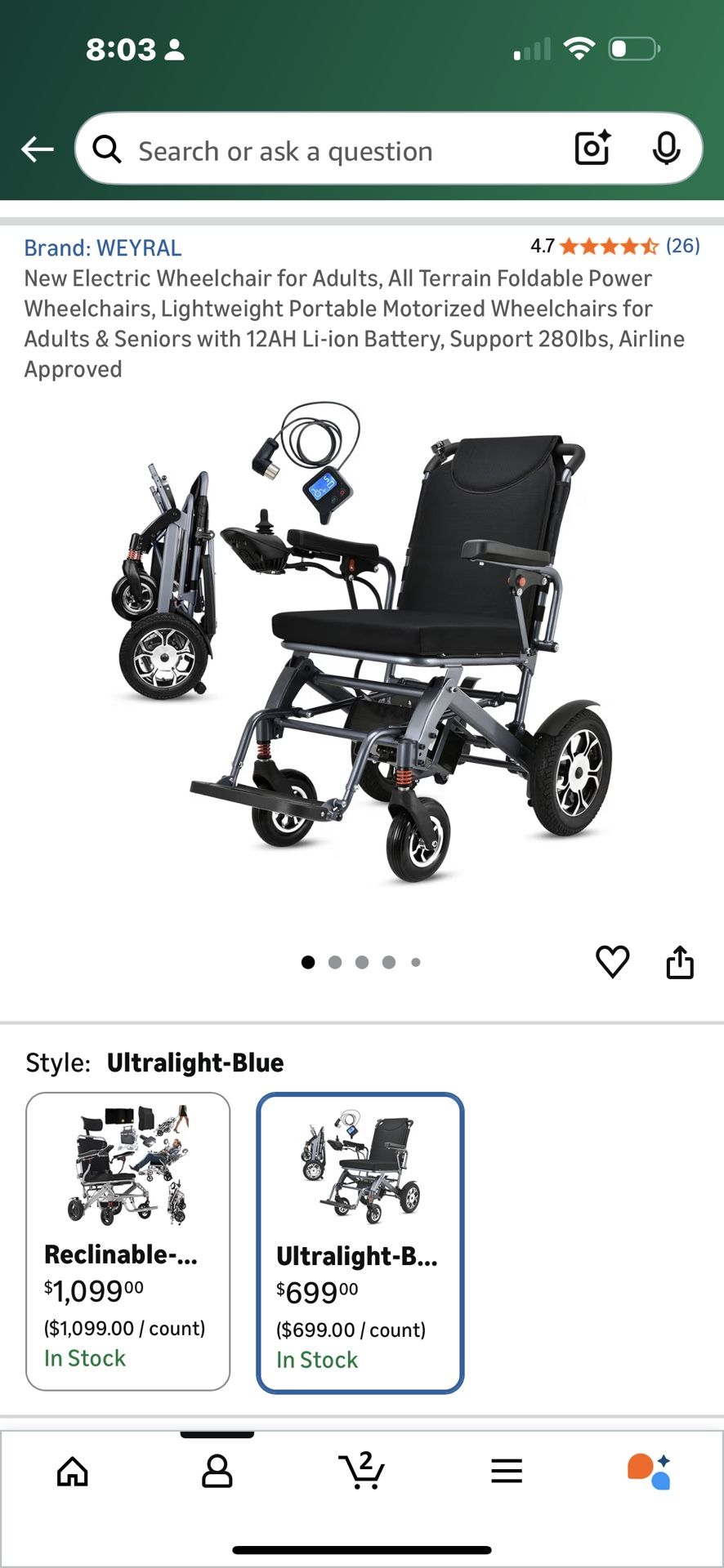 Electric Wheelchair New In Box