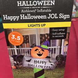 Way to celebrate happy Halloween inflatable 3.5 feet tall