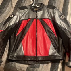 Age Sport Leather Motorcycle Jacket 