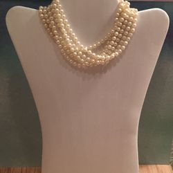 Vintage Multi-strand Pearl Necklace 