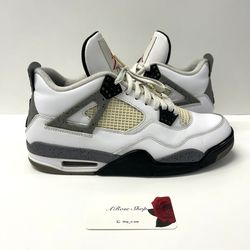 Nike Air Jordan 4 Retro ‘White Cement’ (308497 103) Shoes Size: 9.5 M