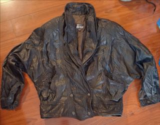 VINTAGE 1980'S COMINT snakeskin leather bomber jacket made on Argentina  in pristine condition size small to medium