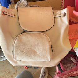 White Backpack 