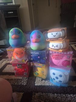 JUMBO SQUISHIES BRAND NEW THE MARSHMALLOW ONES ARE  $10 EACH