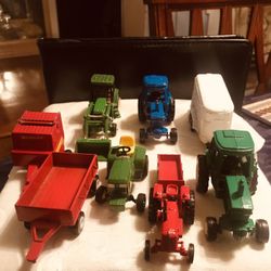 Die Cast Farm Equipment Lot (9) ERTL, Tootsietoy and made In China (NO INDIVIDUAL SALES )