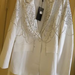 Women’s White Classy Suit