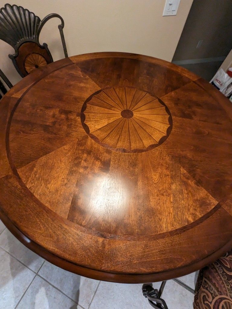Cherry Wood Pub Table & 2 Matching Stools for Sale in Ellenton, FL