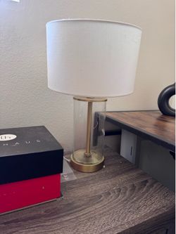 White & Gold Lamp- set of 2