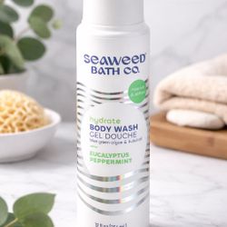 Seaweed Bath Co Hydrate Body Wash Eucalyptus Peppermint 12 oz Vegan Skincare New