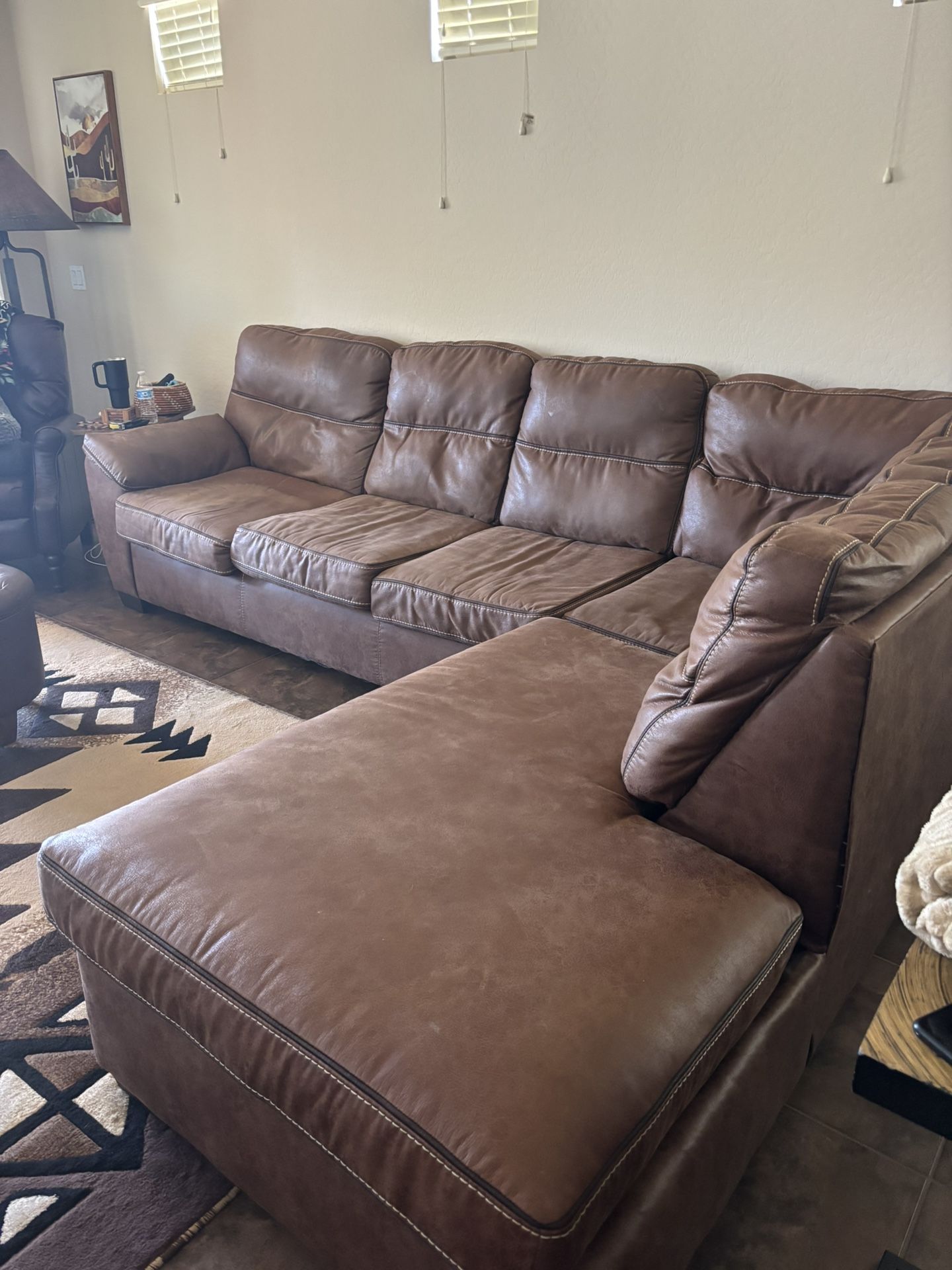 Nice used light sectional couch