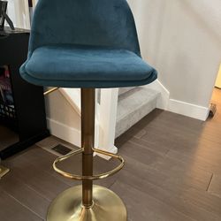 Teal Bar Stool