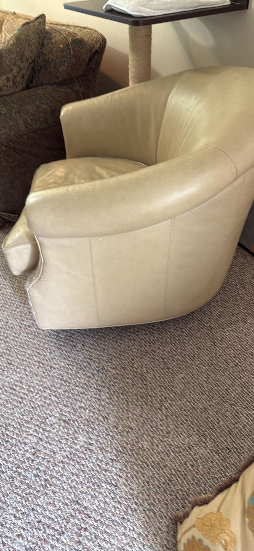 leather Rotating, Rocking Chair! Original Cost $1900