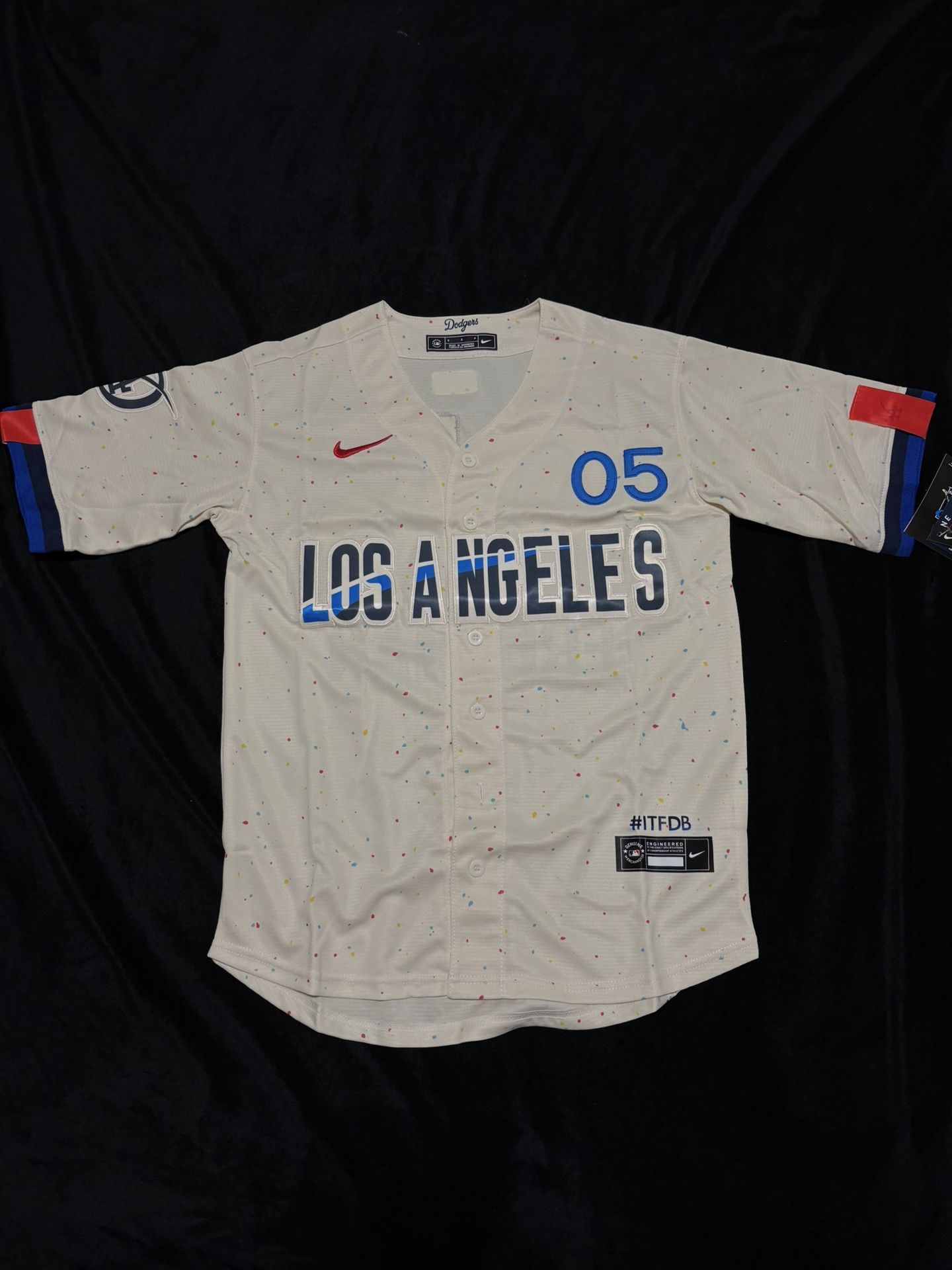 Dodgers Citi Connect Cream Freeman Jersey