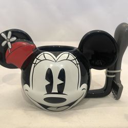 New Disney Minnie Mouse Mug Cup Set With Spoon
