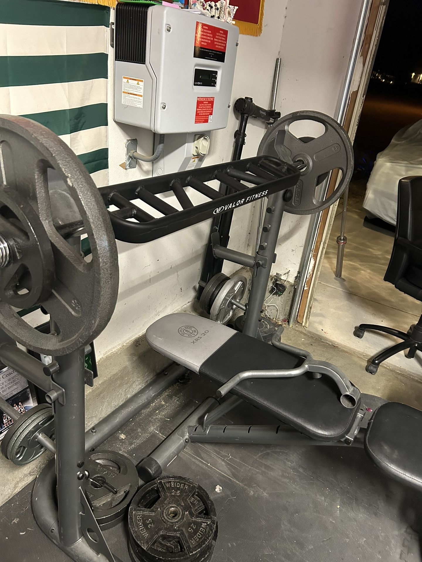 Large Weight Set Extra Weights Bars Bench Curl