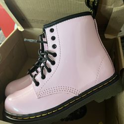 Dr Martens Pale Pink Boots 9c