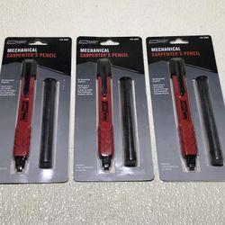 Carpenters Pencil/Mechanical (3 for $ 6.00) New/Multiple Available!
