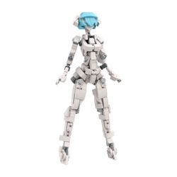 MOC: Female Robot Mobile Mech Suit Model 229 Pieces Building Toys Set DIY