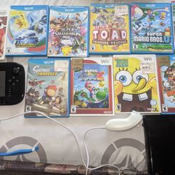 Wii U And Games With Controller 