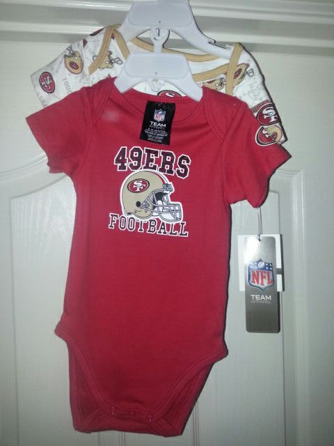 San Francisco 49ers infant onesies