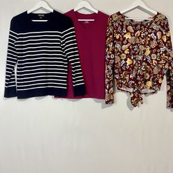 Bundle of Women’s Tops Kirkland IZ Byer C9 by Champion Sweater Tees Size Medium