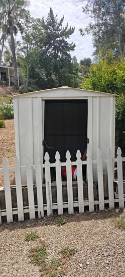 Metal garden shed