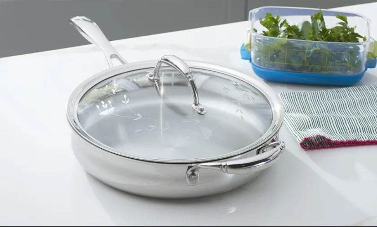 Princess House - Heritage Tri-Ply Stainless Steel 11 inch Skillet (6600)