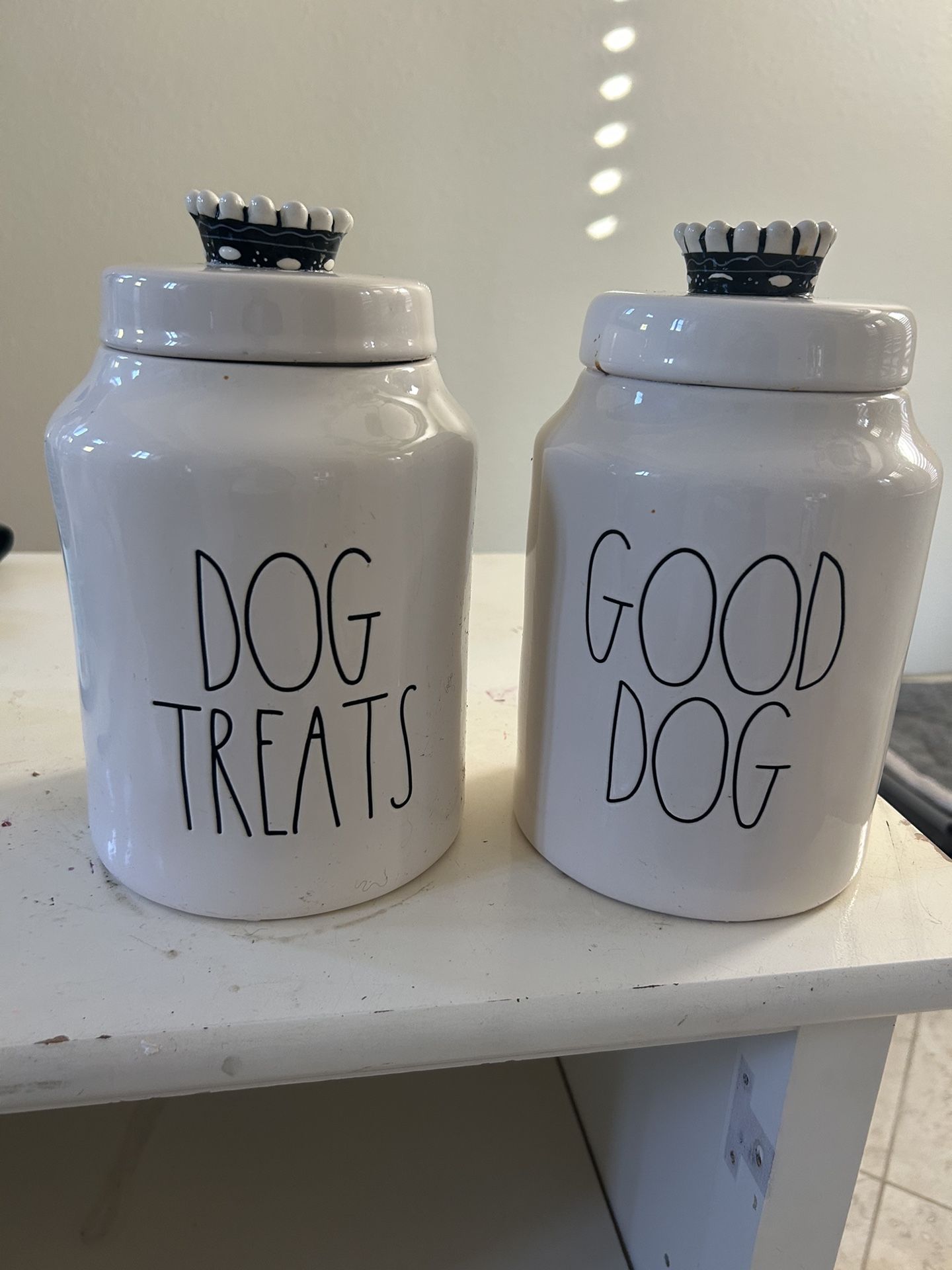 Rae Dunn Dog Treat Jars 