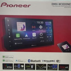 Pioneer DMH-W3000NEX Single-DIN 6.8" Multimedia Digital Receiver with Wired/Wireless Apple CarPlayAndroid Auto Bluetooth and Wi-Fi Ready® , SiriusXM™ 