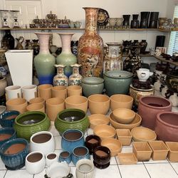Pots-Planters-Asian Vases ($10 up to $1000 depending on the stand design)