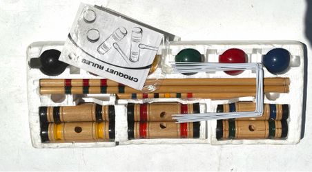 Sportcraft Croquet Set NEW Backyard Party Game Adult Kids