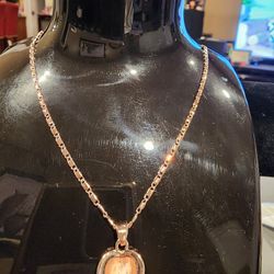 Gold Plated Earings And Necklace Set