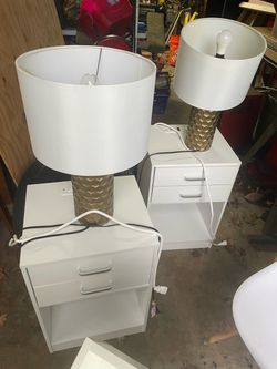 3 Bedroom Stands With Lamps