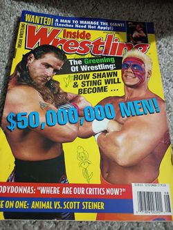 Vintage 90s inside wrestling magazine