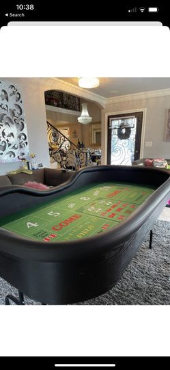 Craps Table with Folding Legs