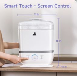 6-in-1 Smart Baby Bottle Sterilizer and Dryer with Touchscreen