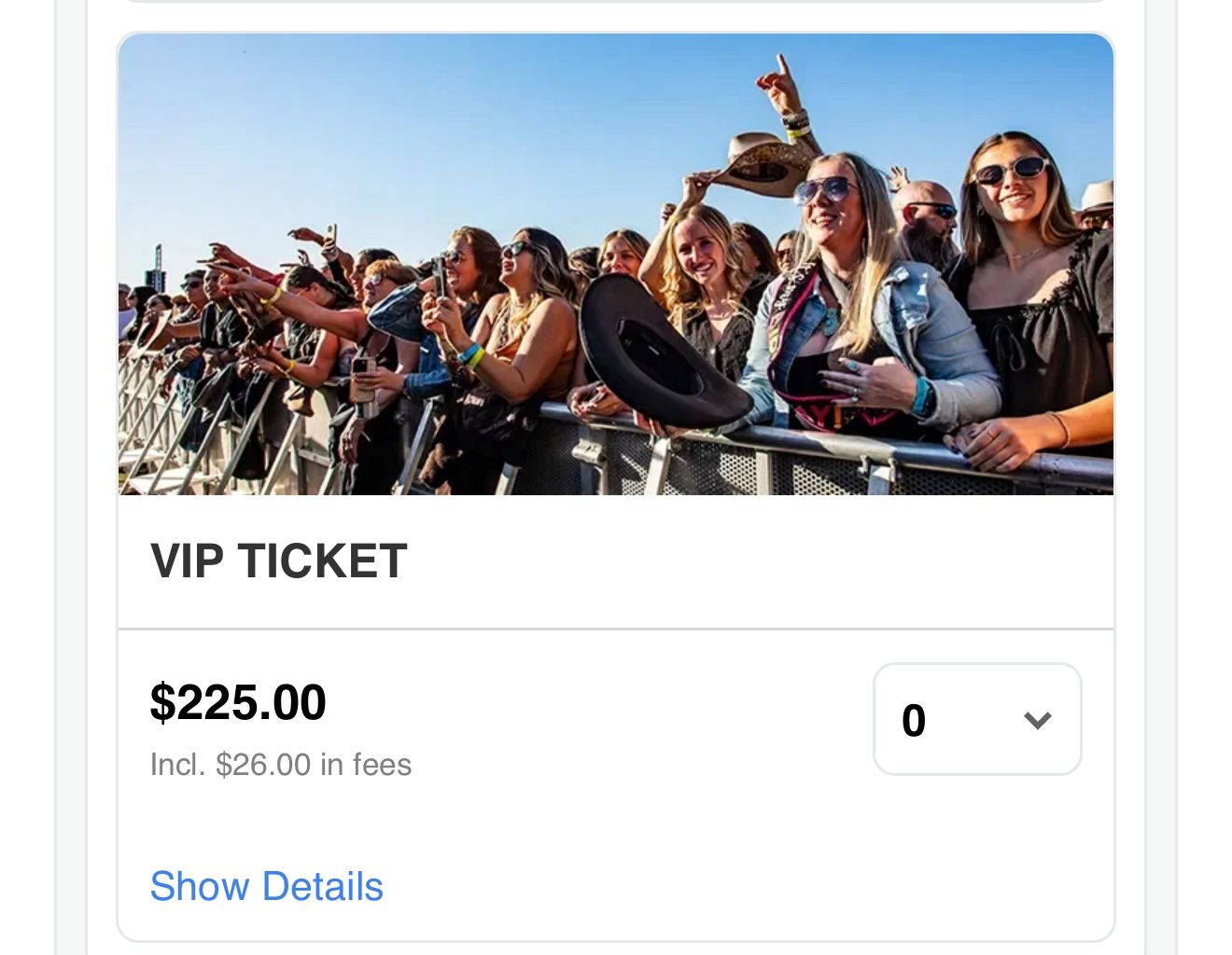 VIP Boots In The Park Tickets