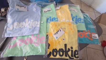 Cookies shirts and hats  100% authentic  S,M,L  left