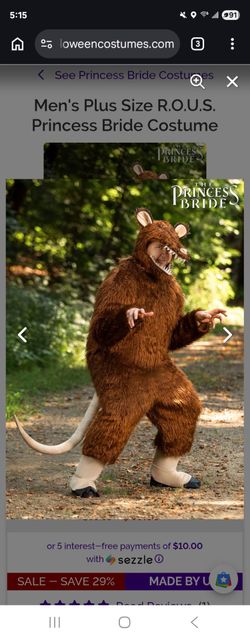 Men's Plus Size R.O.U.S. Princess Bride Costume
