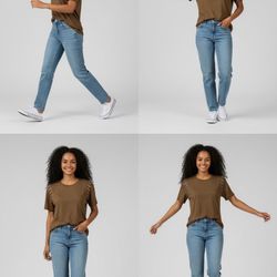 *New With Tags* Very J Olive Brown Short Sleeve Tee with Grommet Shoulder Detail