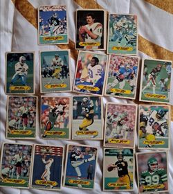 Vintage football Stickers card.
