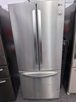 30" LG French door refrigerator/3 months of warranty and free local delivery