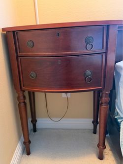 Bombay Company Cherrywood Demilune Nightstand