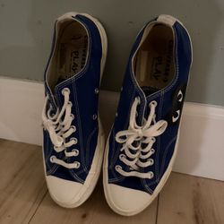 Blue Cdg Converse
