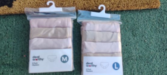 5-pack of girls' panties, sizes 8 and 10/12