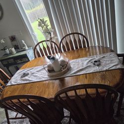 Real Oak Dinning Set 