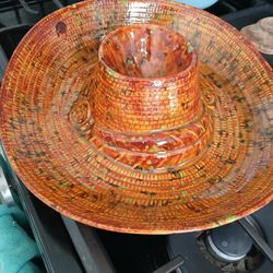 Ceramic Sombrero Dip Dish